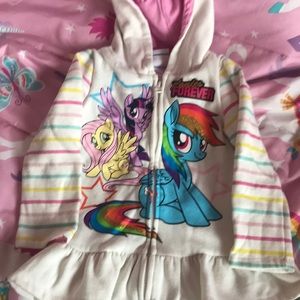 My little pony hooded zip jacket